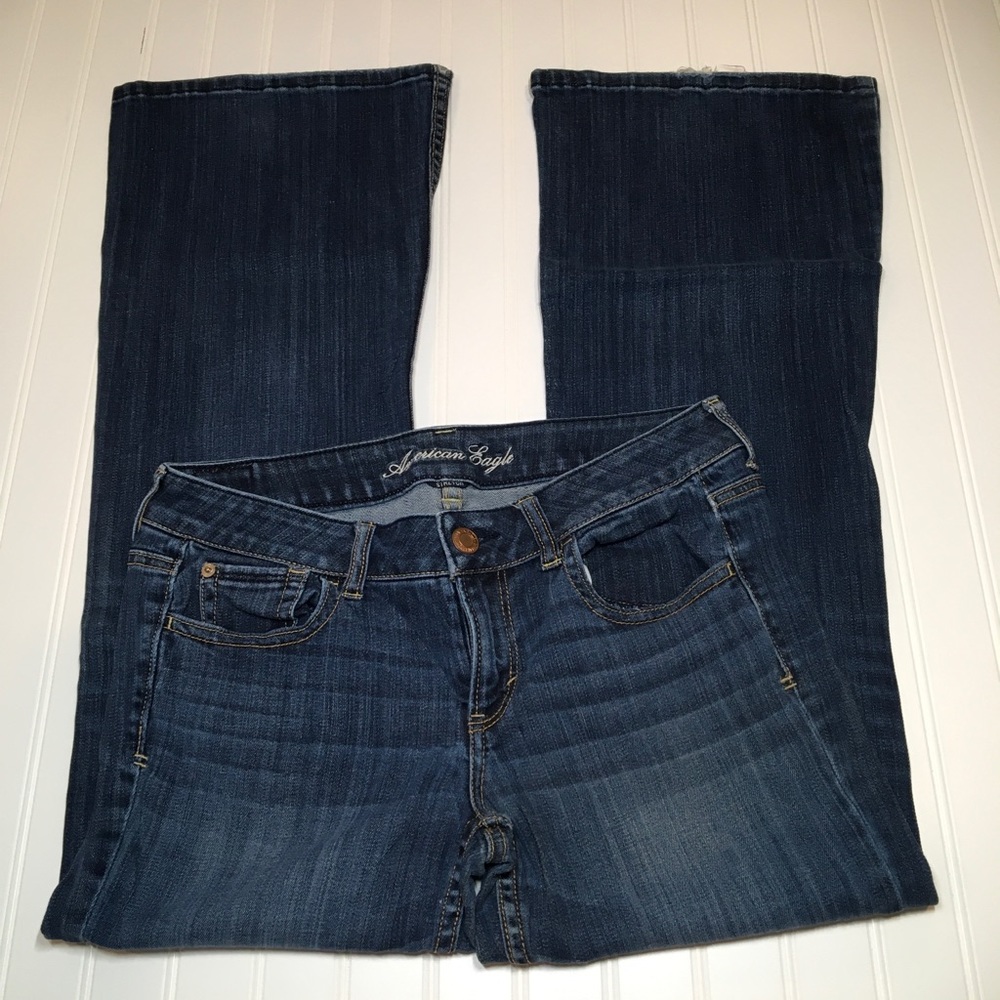 AE Hipster stretch flare jeans size 10 reg